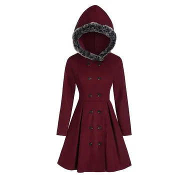 Womens Coat Hooded Plus Size Double Breasted Plus Velvet Warm Slim Fit Long Coat Winter Solid Long Sleeve Tops #Zer
Womens Coat Hooded Plus Size Double Breasted Plus Velvet Warm Slim Fit Long Coat Winter Solid Long Sleeve Tops #Zer