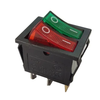 16-20A 125-250VAC power control switch KCD6 with 2 button 2 indication lights 25X31mm 2slides 6 copper pins ,100pcs/lot
16-20A 125-250VAC power control switch KCD6 with 2 button 2 indication lights 25X31mm 2slides 6 copper pins ,100pcs/lot