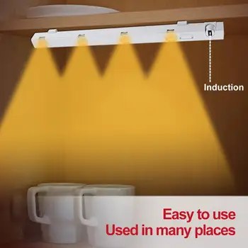 LED Under Cabinet Light LED Strip Led Lamp With Wireless PIR Motion Sensor USB Port Light Kitchen Stairs Wardrobe Bed Side Light
LED Under Cabinet Light LED Strip Led Lamp With Wireless PIR Motion Sensor USB Port Light Kitchen Stairs Wardrobe Bed Side Light