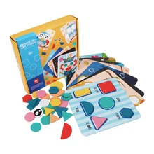 Shape Matching Toys Geometric Puzzle Tangram Card Graphic Color Perception Shape Recognition Education Intelligence Kids Toy
Shape Matching Toys Geometric Puzzle Tangram Card Graphic Color Perception Shape Recognition Education Intelligence Kids Toy
