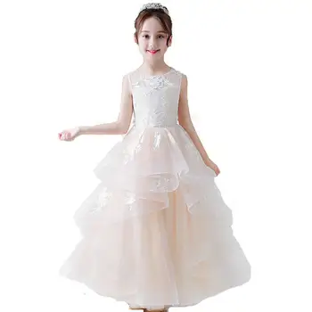 2019 Children Girl Princess Wedding Dress Kids Girl Embroidery Applique Birthday Long Dresses Christmas Formal Party Vestido F61 
2019 Children Girl Princess Wedding Dress Kids Girl Embroidery Applique Birthday Long Dresses Christmas Formal Party Vestido F61