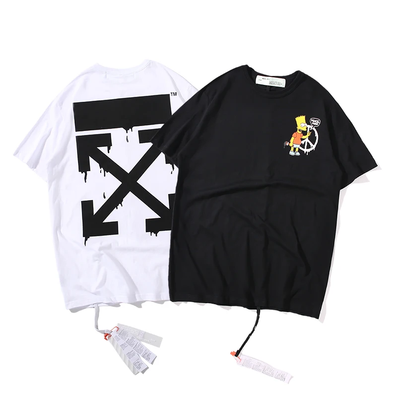 19ss Off-White OW Simpson Cartoon Men/Women Unisex Fashion Couple Lovers models Cotton Casual Short sleeve Round neck T-shirt
19ss Off-White OW Simpson Cartoon Men/Women Unisex Fashion Couple Lovers models Cotton Casual Short sleeve Round neck T-shirt