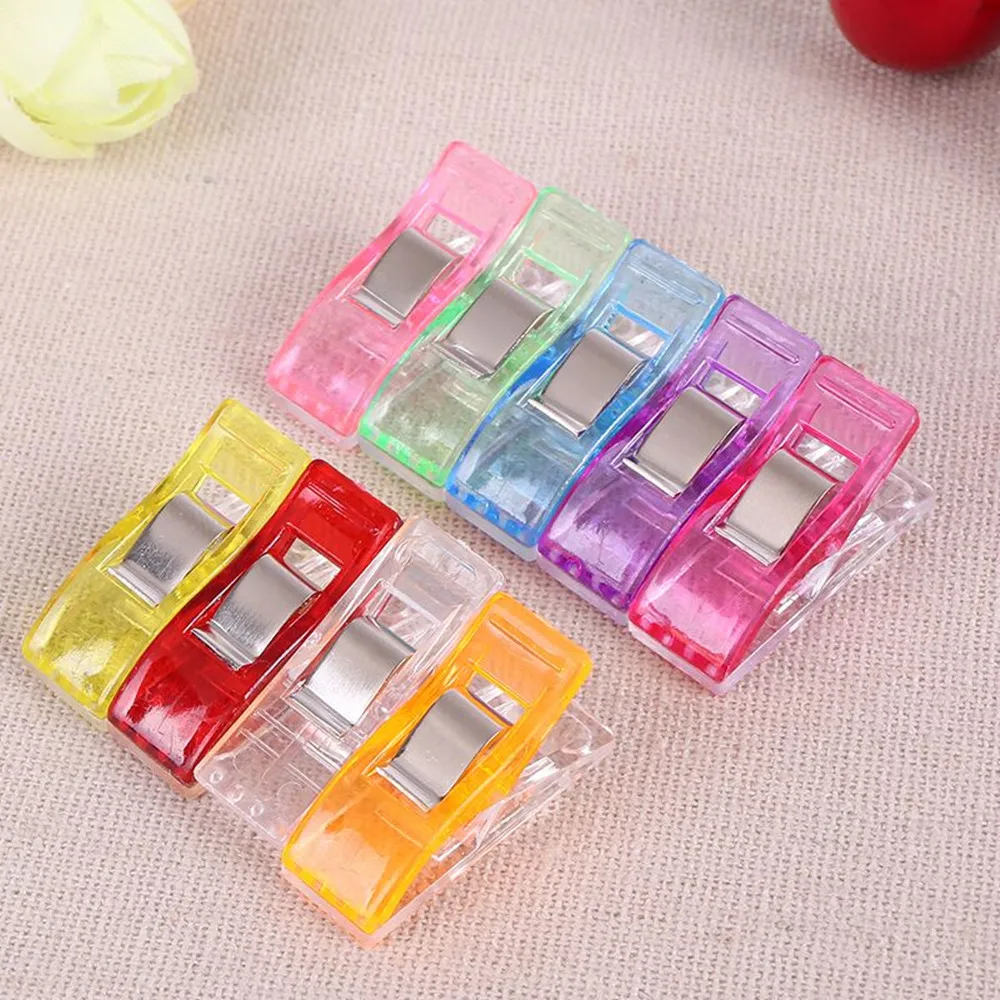 

5/10/15/20PCS Sewing Clips Plastic Clamps Quilting Crafting Crocheting Knitting Safety Clips Assorted Colors Binding Clips Paper