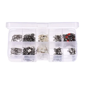 100/Boxs Fishing Rolling Barrel Swivel With Interlock Snap Connectors Fishing Accessories with Tackle Fishing Connectors
100/Boxs Fishing Rolling Barrel Swivel With Interlock Snap Connectors Fishing Accessories with Tackle Fishing Connectors