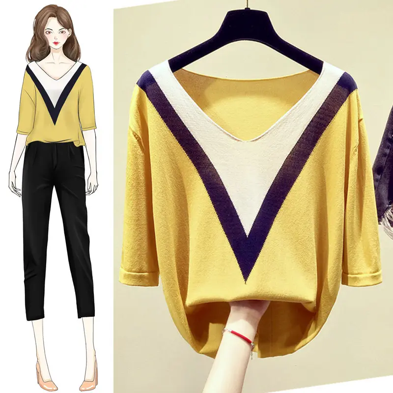 loose long sleeves for women wearing spring and autumn new style jacket with trendy V-collar middle sleeves in 2019
loose long sleeves for women wearing spring and autumn new style jacket with trendy V-collar middle sleeves in 2019