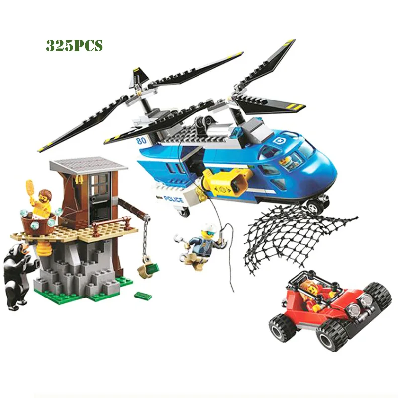 Bela 325pcs City Mountain Arrest Police Helicopter Buggy Model Building Blocks 10863 Assemble Kids Toys Bricks Christmas Gift
Bela 325pcs City Mountain Arrest Police Helicopter Buggy Model Building Blocks 10863 Assemble Kids Toys Bricks Christmas Gift