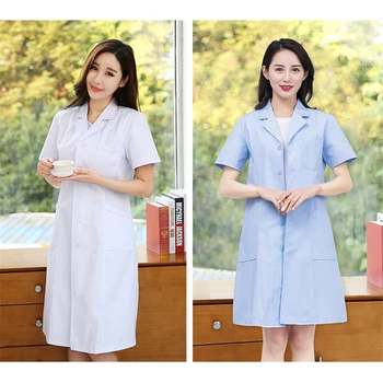 Medical Nurse Uniform Woman Hospital Clinic Pharmacy Work Wear White Scrubs Spa Lab Coat Short/long Slim Pharmacy Gowns
Medical Nurse Uniform Woman Hospital Clinic Pharmacy Work Wear White Scrubs Spa Lab Coat Short/long Slim Pharmacy Gowns