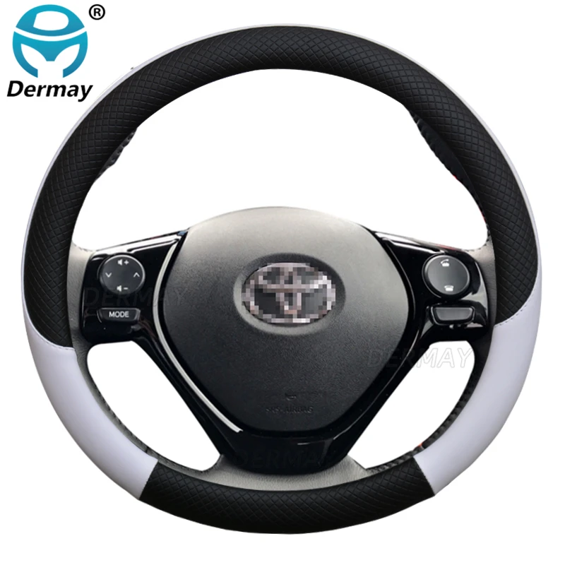 for Toyota Aygo 2005~2014 AB10 AB20 AB30 Car Steering Wheel Cover Leather Anti-slip 100% DERMAY Brand Auto Accessories
for Toyota Aygo 2005~2014 AB10 AB20 AB30 Car Steering Wheel Cover Leather Anti-slip 100% DERMAY Brand Auto Accessories