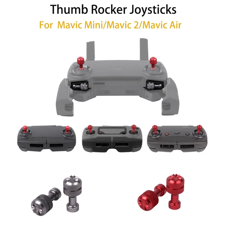

Aluminum Alloy Control Sticks Thumb Rocker Joysticks Lever For DJI Mavic Mini/Mavic 2/Mavic Air 1 Remote Drone Accessories