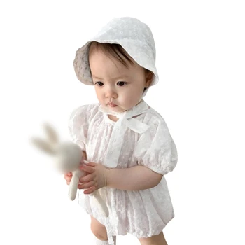 Baby Romper Newborn Girls Cute Jumpsuits Infant Bodysuits Tulle Lace Dress Clothes with Hat Outfit Set 0-24months
Baby Romper Newborn Girls Cute Jumpsuits Infant Bodysuits Tulle Lace Dress Clothes with Hat Outfit Set 0-24months