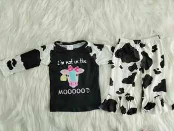 fashion milk cow boutique clothes long sleeve top with bell pants lovely girl outfit 
fashion milk cow boutique clothes long sleeve top with bell pants lovely girl outfit