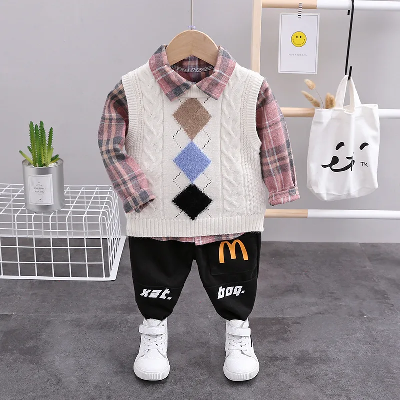 2020 New Style tong zhuang tao Spring chao yang Gas Baby Clothes for Babies CHILDREN'S Suit Three-piece Set WeChat Businessmen F
2020 New Style tong zhuang tao Spring chao yang Gas Baby Clothes for Babies CHILDREN'S Suit Three-piece Set WeChat Businessmen F
