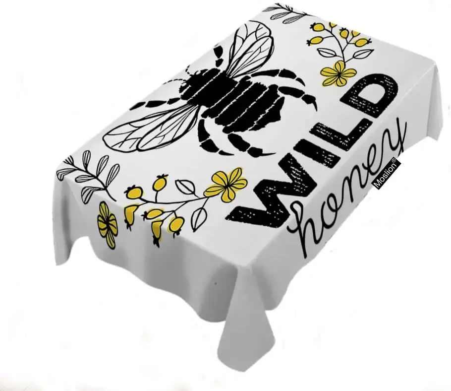 Honey Bee Retro Vintage Animal Yellow Floral Farm Colorful Wildflowers Rectangle Tablecloth Picnic Polyester for Kitchen
Honey Bee Retro Vintage Animal Yellow Floral Farm Colorful Wildflowers Rectangle Tablecloth Picnic Polyester for Kitchen
