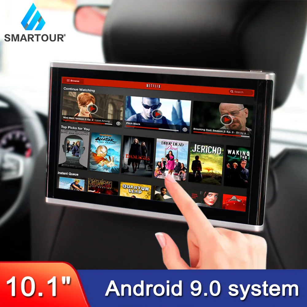 Smartour 10.1 inch Android Car Headrest Monitor Video 9.0 System IPS Touch Screen USB/SD/FM MP5 Video Player With DC
Smartour 10.1 inch Android Car Headrest Monitor Video 9.0 System IPS Touch Screen USB/SD/FM MP5 Video Player With DC