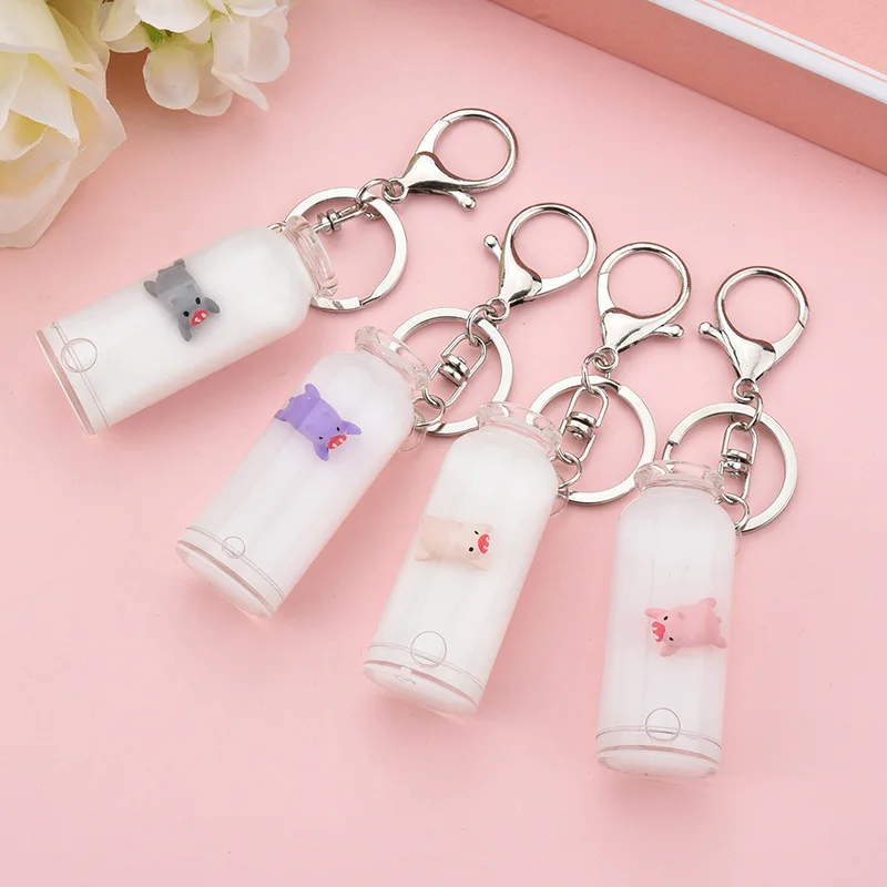 Cute Milk Pig Acrylic Keychain Accessories Milk Moving Liquid Quicksand Sequin Key Chain Decompression Key Ring Jewelry Gift
Cute Milk Pig Acrylic Keychain Accessories Milk Moving Liquid Quicksand Sequin Key Chain Decompression Key Ring Jewelry Gift