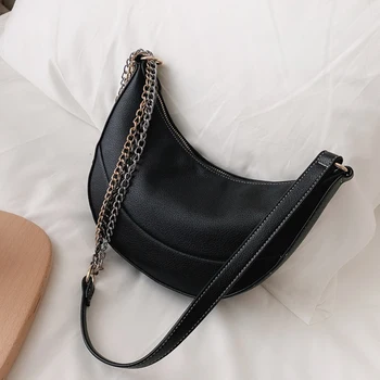2020 New Leather Hobo Bautette Bag Thick Chain Simple Dumpling-shaped Shoulder Bags Women's Purses Tote Handbags Cross Body Bag
2020 New Leather Hobo Bautette Bag Thick Chain Simple Dumpling-shaped Shoulder Bags Women's Purses Tote Handbags Cross Body Bag