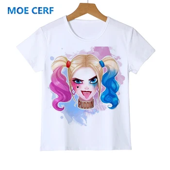 Kids Fashion 3D Suicide Squad Harley Quinn Print T shirt Kawai Design White Tops Boys and Girls Summer Cool TeesY41-2
Kids Fashion 3D Suicide Squad Harley Quinn Print T shirt Kawai Design White Tops Boys and Girls Summer Cool TeesY41-2