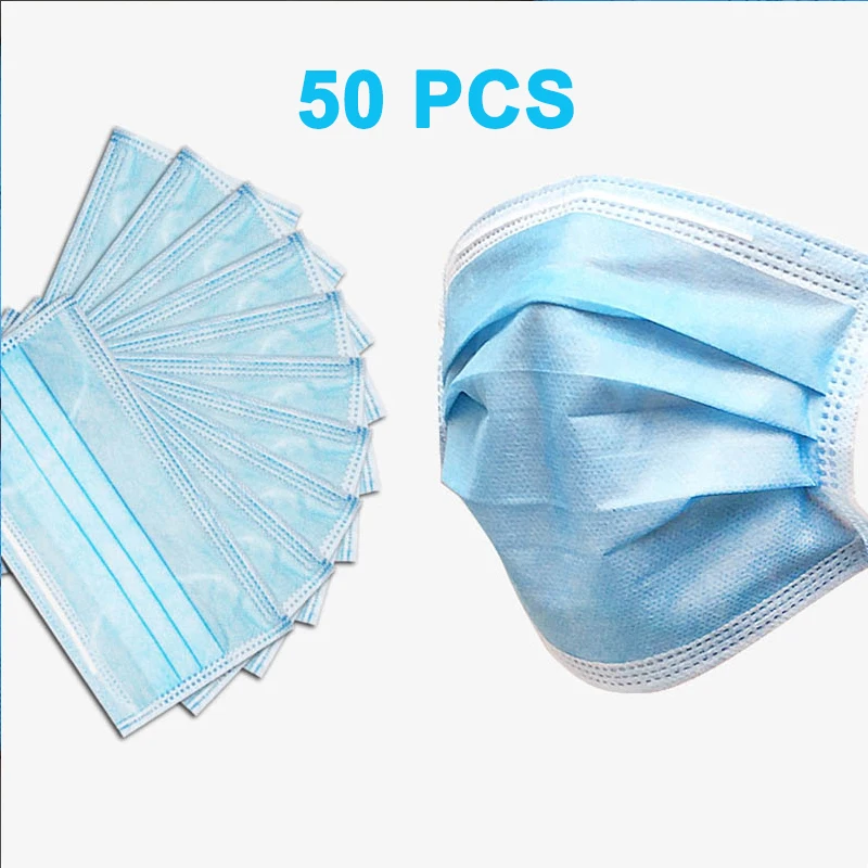 50PCS PureCARE Disposable Mask Earloop Face Mouth Masks 3 Layers Anti-Dust Mask Safe Breathable Mouth Mask
50PCS PureCARE Disposable Mask Earloop Face Mouth Masks 3 Layers Anti-Dust Mask Safe Breathable Mouth Mask