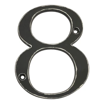 4 in House Number Black brushed silver edg Home Door Number Outdoor Address Plaque Zinc Alloy Number for House Address Sign #8
4 in House Number Black brushed silver edg Home Door Number Outdoor Address Plaque Zinc Alloy Number for House Address Sign #8
