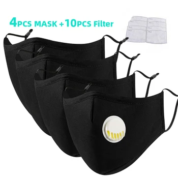 4pcs/set Reusable Cotton Mask Breathing Valve PM2.5 Anti-Dust Face Masks Unisex 5-layer Protective Filter Resuable Face Masks
4pcs/set Reusable Cotton Mask Breathing Valve PM2.5 Anti-Dust Face Masks Unisex 5-layer Protective Filter Resuable Face Masks