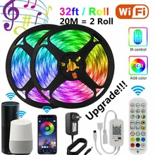 Led Lights Strips Bluetooth 5050 No Waterproof WIFI RGB Multicolor Flexible Tape Led Ribbon 5-30M With Phone APP Remote Control
Led Lights Strips Bluetooth 5050 No Waterproof WIFI RGB Multicolor Flexible Tape Led Ribbon 5-30M With Phone APP Remote Control
