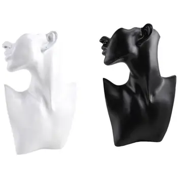 2x Resin Material Jewelry Showcase Rack Creative Earrings Necklace Figurine Display Stand White & Black
2x Resin Material Jewelry Showcase Rack Creative Earrings Necklace Figurine Display Stand White & Black