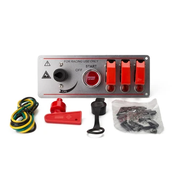 12V Racing Car Ignition Switch Panel with indicator Light Engine Start LED Push Button Toggle Car Ignition Accessory
12V Racing Car Ignition Switch Panel with indicator Light Engine Start LED Push Button Toggle Car Ignition Accessory