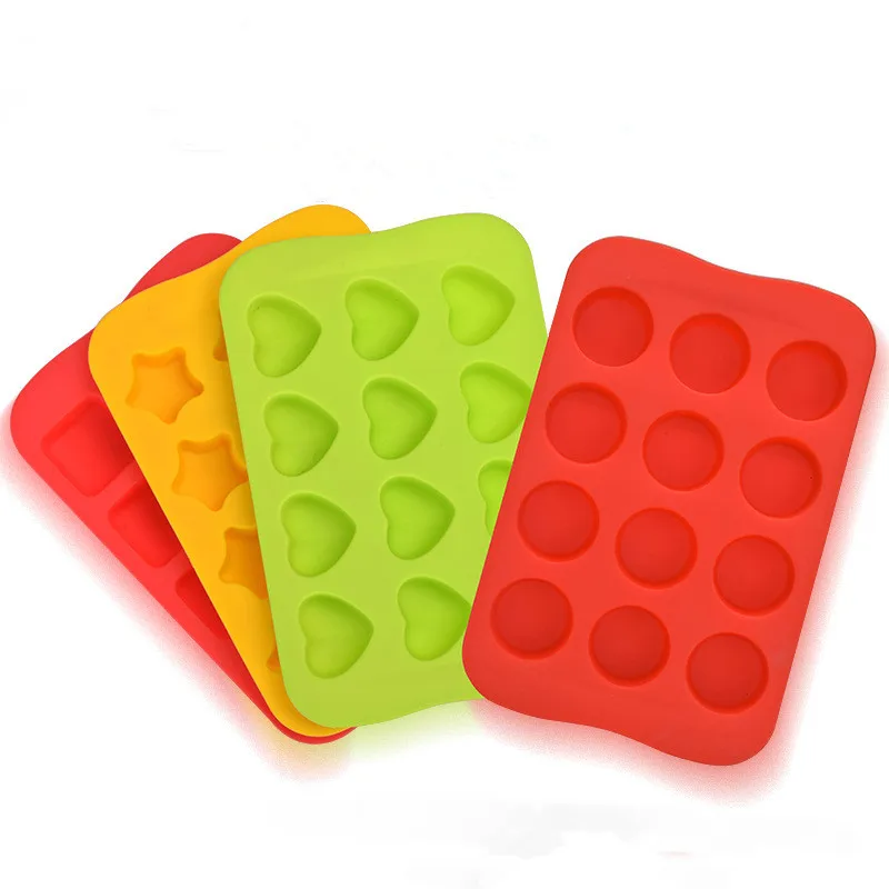 12 Grid Silicone Ice Cream Mold Chocolate Mold Tray Creative Star/Heart/Round/Square Shaped Ice Cube Tray Cake Decoration Mold
12 Grid Silicone Ice Cream Mold Chocolate Mold Tray Creative Star/Heart/Round/Square Shaped Ice Cube Tray Cake Decoration Mold