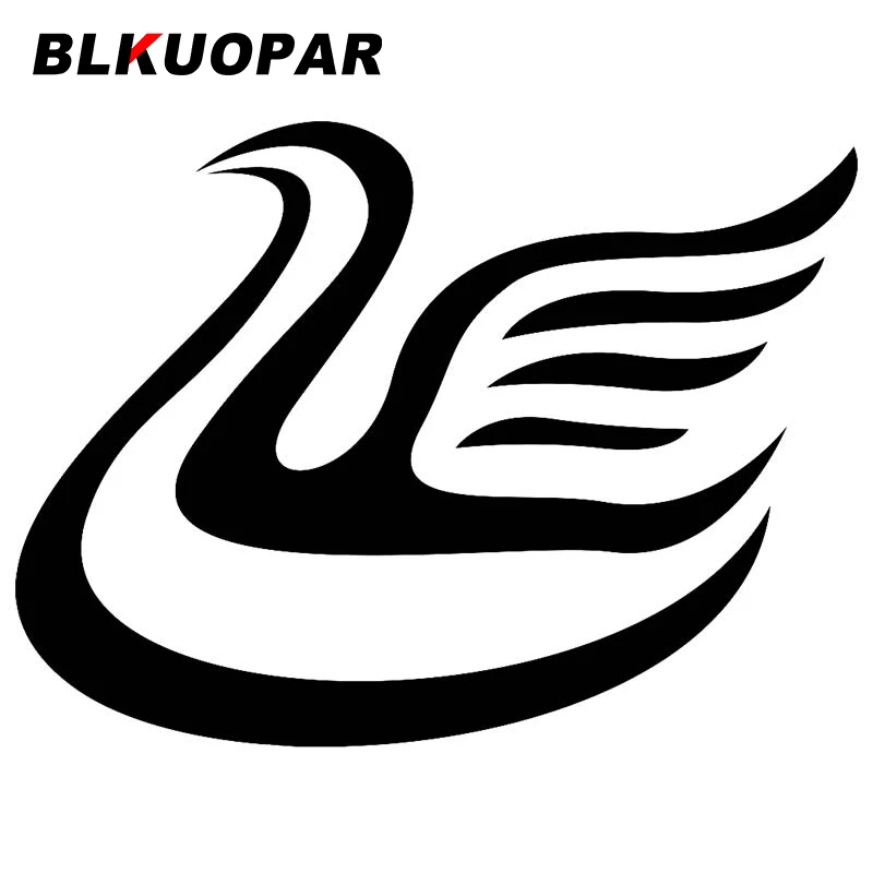 Фото Автомобильная наклейка BLKUOPAR с логотипом лебедя водонепроницаемая защитой от