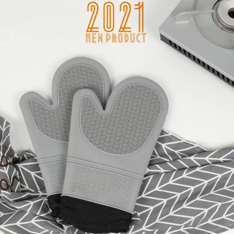 Silicone Anti-scalding Oven Gloves Mitts Tray Dish Bowl Holder Microwave High Temperature Resistant Kitchen | Дом и сад