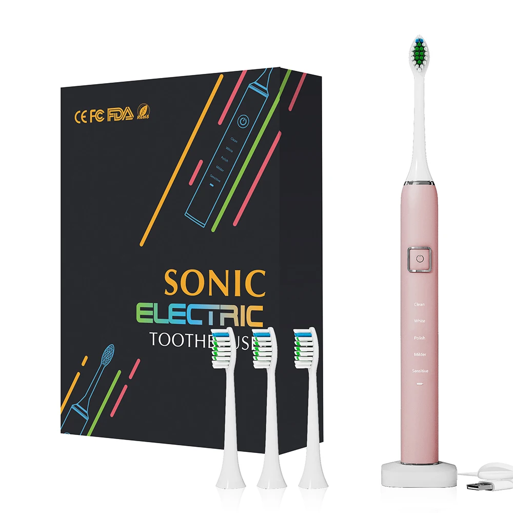 Sonic Electric Toothbrush Ultrasonic Tooth Brush Cleaner Rechargeable Waterproof Electric Dental Automatic Teeth Brush 5 Modes
Sonic Electric Toothbrush Ultrasonic Tooth Brush Cleaner Rechargeable Waterproof Electric Dental Automatic Teeth Brush 5 Modes