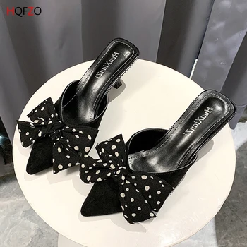 HQFZO Pointed Toe Slip On Women Slippers Thin Heels High Summer Sandals Bowknot Sandals For Women Zapatos De Mujer
HQFZO Pointed Toe Slip On Women Slippers Thin Heels High Summer Sandals Bowknot Sandals For Women Zapatos De Mujer