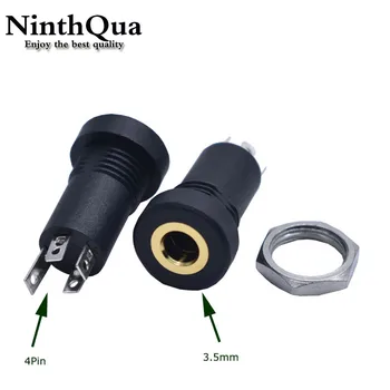 2/5/10PCS 3.5mm Audio Socket 4 Pole Black Panel Mount Gold Plated With Nuts Headphone Socket
2/5/10PCS 3.5mm Audio Socket 4 Pole Black Panel Mount Gold Plated With Nuts Headphone Socket