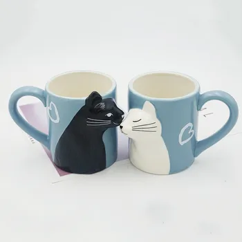 350mL 3D Cute Kiss Cat Cups Love Couple Ceramic Mugs Milk Coffee Tea Mug Home Office Collection Cups Valentines Day Women Gifts
350mL 3D Cute Kiss Cat Cups Love Couple Ceramic Mugs Milk Coffee Tea Mug Home Office Collection Cups Valentines Day Women Gifts