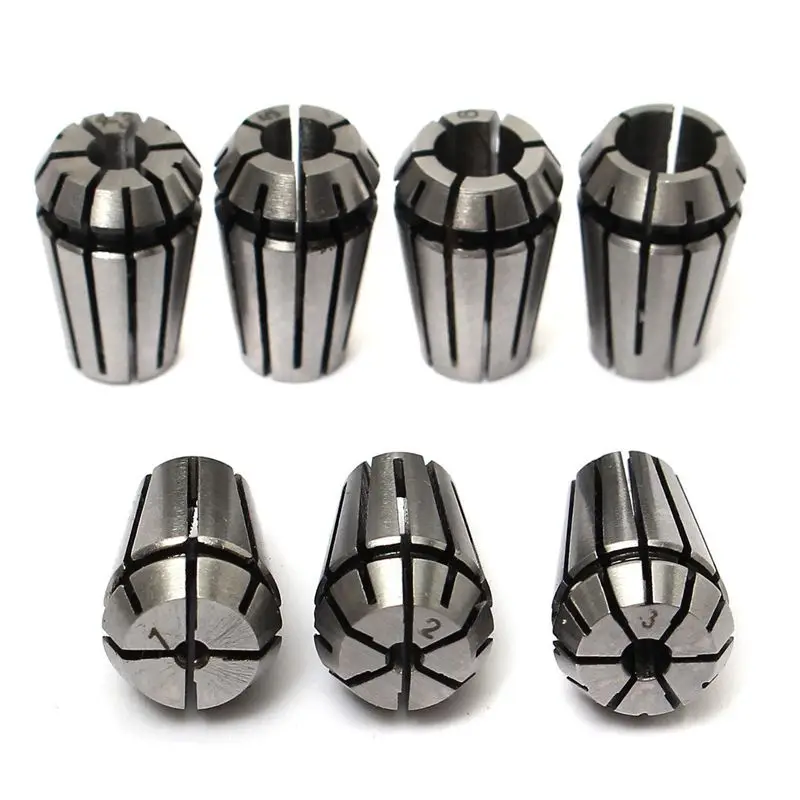 7pcs 1-7mm ER11 Spring Collet For CNC Workholding Engraving & milling Lathe Tool
7pcs 1-7mm ER11 Spring Collet For CNC Workholding Engraving & milling Lathe Tool