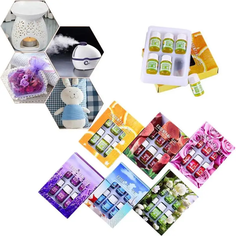 6pcs/set Essential Oils For Aromatherapy Diffusers Massage Fragrances Oil Aroma Oils Rose Lavender Lemon Essential Oils
6pcs/set Essential Oils For Aromatherapy Diffusers Massage Fragrances Oil Aroma Oils Rose Lavender Lemon Essential Oils