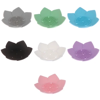 1pc Silicone Draining Soap Dish Soap Box Plate Lotus Shape Holder Portable Soap Dishes anti-skid soap tray Bathroom Accessories
1pc Silicone Draining Soap Dish Soap Box Plate Lotus Shape Holder Portable Soap Dishes anti-skid soap tray Bathroom Accessories