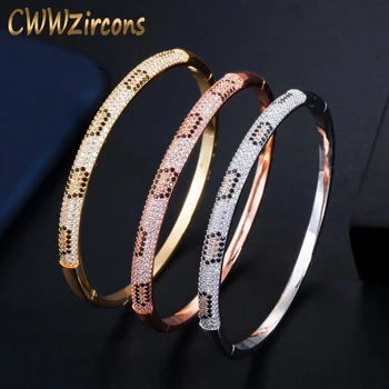 CWWZircons Trendy Micro Pave Cubic Zirconia Rose Gold and Silver Color Love Snake Open Cuff Bangle Bracelet for Women Gift BG032
CWWZircons Trendy Micro Pave Cubic Zirconia Rose Gold and Silver Color Love Snake Open Cuff Bangle Bracelet for Women Gift BG032