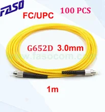 FASO 100Pcs 1M SX Core FC/UPC-FC/UPC Fiber Cable Jumper Single Mode G652d 3.0mm Fiber Optic Patch Cord Yellow LSZH Jacket
FASO 100Pcs 1M SX Core FC/UPC-FC/UPC Fiber Cable Jumper Single Mode G652d 3.0mm Fiber Optic Patch Cord Yellow LSZH Jacket