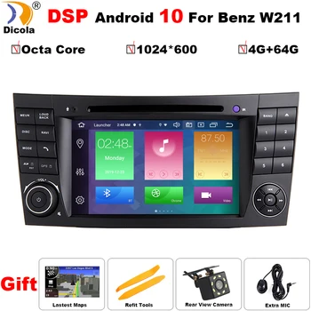 Octa Core IPS DSP 4G+64G ROM Android 10 Car DVD For Mercedes Benz E-Class W211 CLS W219 G-Class W463 Radio GPS Player Head Unit