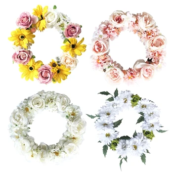 Fake Flower Wreath Artificial Rose Lily Flower Wedding Decoration Door Knocker Decor Artificial Flower Living Room Decoration
Fake Flower Wreath Artificial Rose Lily Flower Wedding Decoration Door Knocker Decor Artificial Flower Living Room Decoration