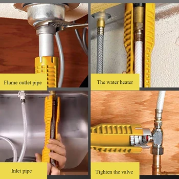Universal Sink Wrench Home Plumbing Repair Tools Multifunction Hand Tools Pipe Tube Installer suitable for 99% faucet nuts
Universal Sink Wrench Home Plumbing Repair Tools Multifunction Hand Tools Pipe Tube Installer suitable for 99% faucet nuts