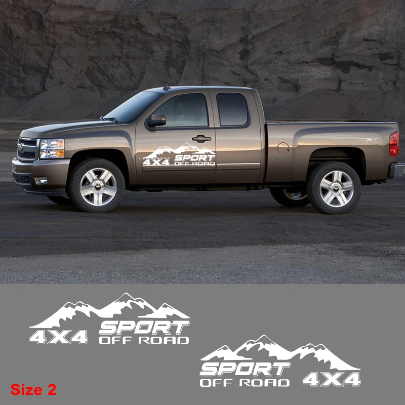 Sport Pick Up Truck Decor Vinyl Decal Off Road 4X4 Mountain Graphics Sticker Car Styling Auto Body Door Side Customized Sticker
Sport Pick Up Truck Decor Vinyl Decal Off Road 4X4 Mountain Graphics Sticker Car Styling Auto Body Door Side Customized Sticker