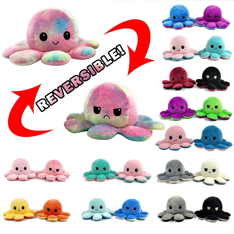 Octopus plush stuffed animal toy cat soft gift cute plush gatos flip Christmas doll needle reversible octopus birthday gift
Octopus plush stuffed animal toy cat soft gift cute plush gatos flip Christmas doll needle reversible octopus birthday gift