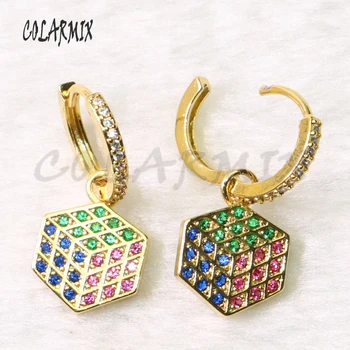 5 Pairs Geometric shape earrings mix colors zircon earrings hook dangle earrings rainbow crystal accessories for women 50795
5 Pairs Geometric shape earrings mix colors zircon earrings hook dangle earrings rainbow crystal accessories for women 50795