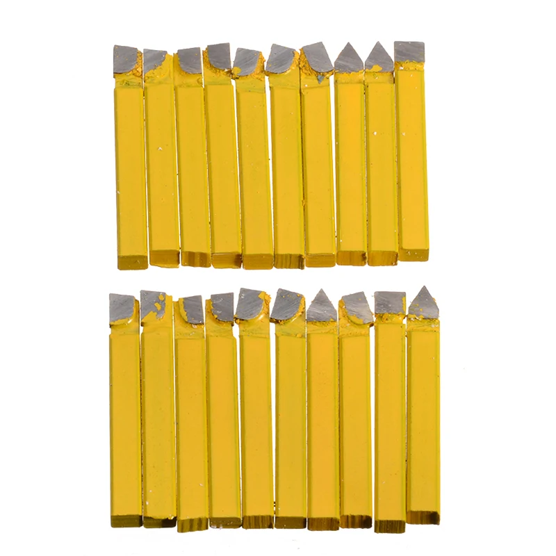 20Pcs Carbide Tip Lathe Cutter Tools 1/4" Shank High Hardness Turning Milling Cutting Tool Welding Bit
20Pcs Carbide Tip Lathe Cutter Tools 1/4" Shank High Hardness Turning Milling Cutting Tool Welding Bit