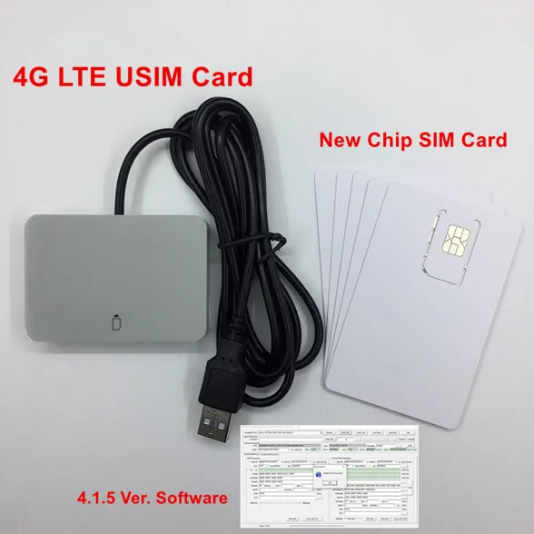 

OYEITIMES LTE WCDMA ICCID SIM USIM 4G Card Reader writer Programmer With 5pcs Blank Programable Card +SIM Personalize Tools