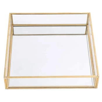 Vintage Gold Rim Square Tray Cake Tray Transparent Glass Jewelry Box Storage Box Jewelry Box Tray
Vintage Gold Rim Square Tray Cake Tray Transparent Glass Jewelry Box Storage Box Jewelry Box Tray