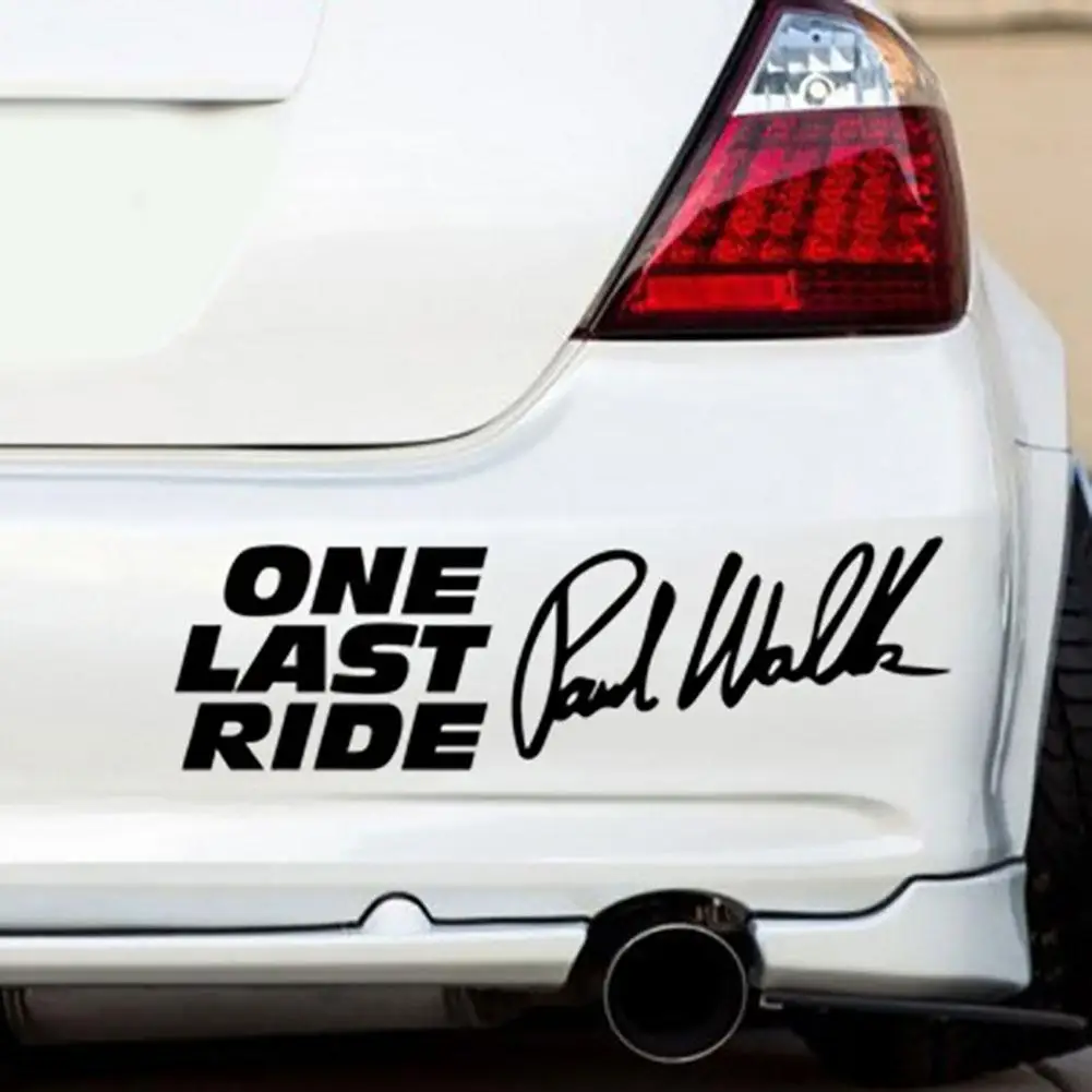 50% HOT SALES Paul Walker One Last Ride Letters Reflective Car Vehicle Decals Sticker Decor
50% HOT SALES Paul Walker One Last Ride Letters Reflective Car Vehicle Decals Sticker Decor