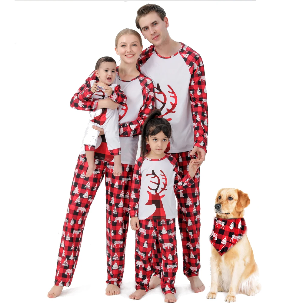 

Семейная подходящая Женская одежда для сна для мамы и детей мультяшный принт папа мама и я Пижамный костюм семейный образ